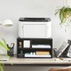 Modern Sturdy Black Metal Office Printer Stand with 2-Shelves