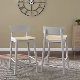 Claxby Two-Tone Counter Stools â€“ 2pc Set