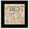 "Each Other" by Deb Strain; Ready to Hang Framed Print; Black Frame