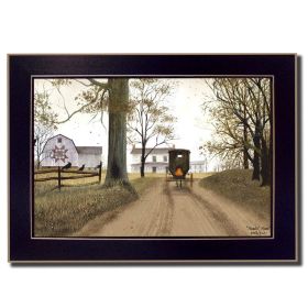 "Headin' Home" By Billy Jacobs; Printed Wall Art; Ready To Hang Framed Poster; Black Frame