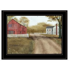 "Summer in the Country" by Billy Jacobs; Ready to Hang Framed Print; Black Frame