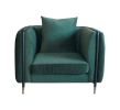 Divani Casa Oswego Modern Dark Green Jade Accent Chair