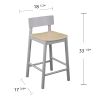 Claxby Two-Tone Counter Stools â€“ 2pc Set