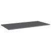 Bookshelf Boards 8 pcs High Gloss Gray 31.5"x7.9"x0.6" Engineered Wood