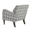 Picchu Amchair; PLAID GREY