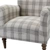 Picchu Amchair; PLAID GREY