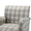 Picchu Amchair; PLAID GREY