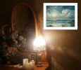 "Moon Glow" by Georgia Janisse; Ready to Hang Framed Print; White Frame