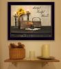 "Grateful; Thankful; Blessed" By Susan Boyer; Printed Wall Art; Ready To Hang Framed Poster; Black Frame