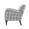 Picchu Amchair; PLAID GREY