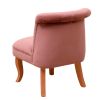 Pink Velvet Accent Chair for Living Room Stylish Wood Frame Upholstered Single Sofa Home & Office Furniture