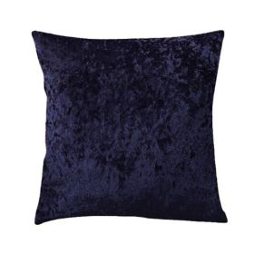 Ice Velvet Pillow Cushion Bedroom (Option: Royal blue-Pillow case-30x50cm)