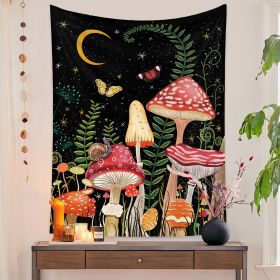 European Retro Mushroom Hanging Cloth Plant Homestay Tapestry (Option: J-150X130CMStar light)