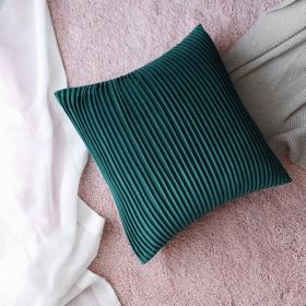 Modern Minimalist Model Room Sofa Bed Cushion Waist Pillow (Option: Forest Green-Including pillow core)