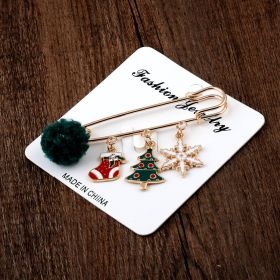 Fashion Simple Christmas Style Alloy Brooch (Option: 01 Style)