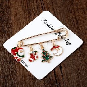 Fashion Simple Christmas Style Alloy Brooch (Option: 05 Style)