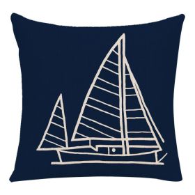 Navigation Series Home Linen Pillowcase (Option: Style7)