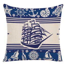 Navigation Series Home Linen Pillowcase (Option: Style19)