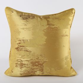 Dark Green Silver Green Sofa Pillow Cushion (Option: Gold-Pillowcase-50x50cm)