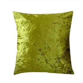 Ice Velvet Pillow Cushion Bedroom (Option: Grass green-Pillow case-30x50cm)