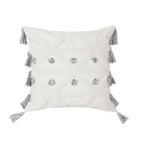 Embroidered Tufted Embroidered Pillowcase (Option: PE20074E1-45x45cm)