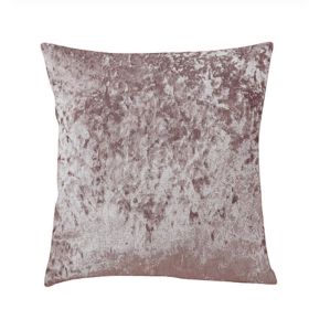 Ice Velvet Pillow Cushion Bedroom (Option: Dark pink-Pillow case-30x50cm)