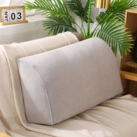 Removable And Washable Sofa Cushion In Living Room (Option: Grey-70x35x17cm-Pearl cotton core)