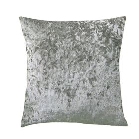 Ice Velvet Pillow Cushion Bedroom (Option: Light Grey-Pillow case-30x50cm)