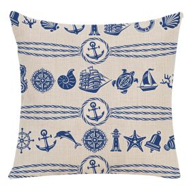 Navigation Series Home Linen Pillowcase (Option: Style20)