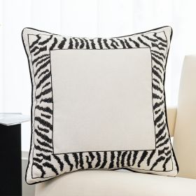 Simple Nordic Living Room Sofa Embroidery Throw Pillow Sofa Back Cover (Option: 7 Style-Pillow core)