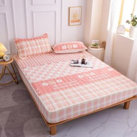 Cotton Covered Anti Slip Cartoon Bedspread (Option: Macarone powder-180x220cm)