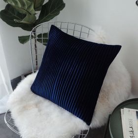 Modern Minimalist Model Room Sofa Bed Cushion Waist Pillow (Option: Deep Sea Blue-Including pillow core)