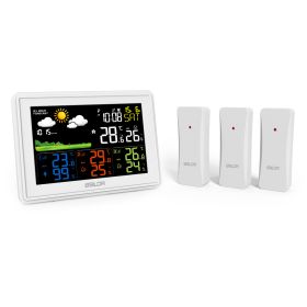 WIRELESS COLOR WEATHER STATION WITH 3 REMOTE SENSORS (color 1: White)