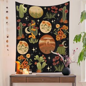 European Retro Mushroom Hanging Cloth Plant Homestay Tapestry (Option: C-150X130CMStar light)