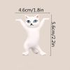 1pc/5pcs Cute Cat Pen Holder, Toy Cat Headphone Holder, Enchanted Dancing Cat Pen Holder, Home Desktop Ornament