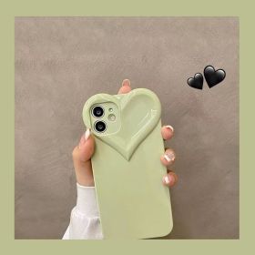 All-inclusive Soft Fairy Heart Mobile Phone Shell (Option: Green-IPhoneXSMAX)