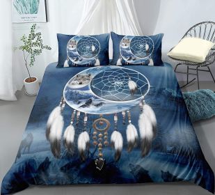 New Pure Cotton Quilt Four-piece Printing Style (Option: Wolf Quilt Cover 1-177x218)